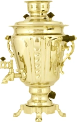 Electric Samovar 3 Liters Brass Conical Model