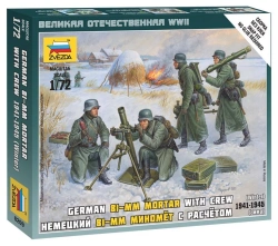 German 81mm Mortar with Crew (Winter) Model Kit