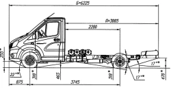 GAZelle NEXT Chassis A21R36 Dual-Fuel Engine EURO-5 N1