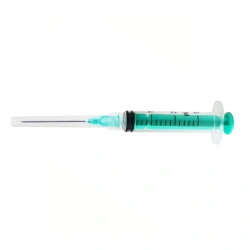 Sterile Single-Use Three-Part Syringe with Luer-Lok Tip, 3 ml
