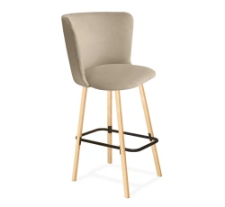 Bar Stool Sheffilton SHT-ST36/S94 with Velvet Upholstery