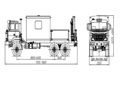 Specialized Cargo-Passenger Vehicle Model 677514 with Crane