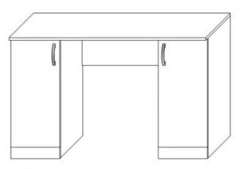 Office Writing Desk with Drawer for Workspaces