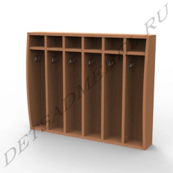 Wooden Sectional Towel Rack for Kids