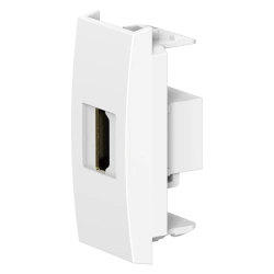 CADUCEUS ALING MODE HDMI Wall Socket Type A-A, 1M, White, Art. 6615.0