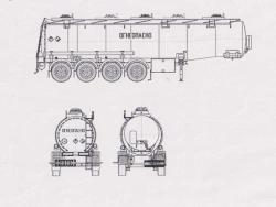PPC4 Semi-Trailer Tank for Transporting Light Oil Products, Model PPC-T4 Modification 96996-0000010-02 (Without Pump)