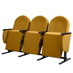 Three-Seat Mobile Chair Section with Metal Frame