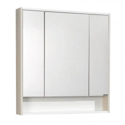 Compact White Mirror Cabinet Aquaton Riko 80