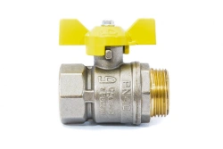 LD Pride Brass Ball Valve 47.32.V-N.B.GAS for Liquid and Gas Control