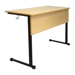 Two-Seater Student Desk Non-Adjustable Model PUN-2 by Edelwood