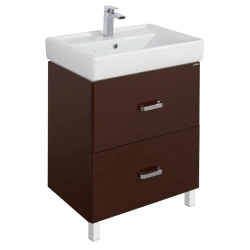 Modern Under-Sink Cabinet Aquaton Amerina 60H Dark Brown 1A169201AM4301