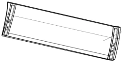 Left False Wall 71-412-04.10.21.270 for Tram Interior and Exterior