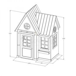 Children's Playhouse - Plywood, MDF, Solid Wood, HDF, Lacquer Coating