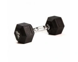 Hexagonal Rubber Coated Dumbbell 5 kg