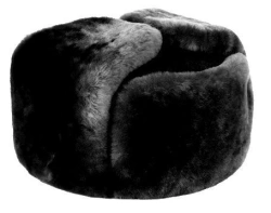 Fur Ushanka Hat Made of Sheepskin for Law Enforcement Personnel, Type B