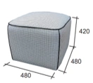 High-Quality Puff Stool 480x480x420 mm