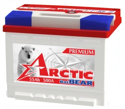 Lead Acid Starter Battery for Internal Combustion Engines 12V 6ST-55LA Arctic BatBEAR
