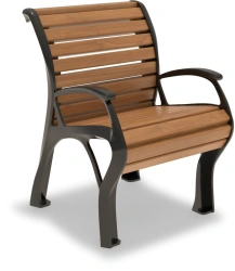 Cast Iron Armchair "Holland" with Armrests A1012