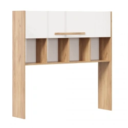 Marta-2 Table Extension (Golden Oak/White Gloss)