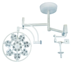Surgical Ceiling Light with Emergency Power Adjustable Single Block and Additional Console "EMALLED 500/X