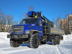 Multifunctional Truck with Hydraulic Crane KMA based on Ural 4320 U0K00N-4L200