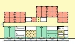 Children's Playroom Furniture Set Model 1 "Flowers