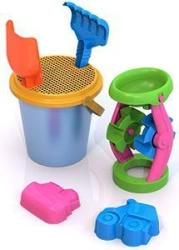 Sand Play Set No. 20 with Transport Molds and Tools