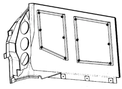 Right Rear Side Panel for Tram Cars S.11-10.20.010-001