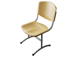 Adjustable Student Chair Prisma STU-2R.02.D with Round Tube