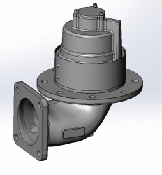 Pneumatic Bottom Valve for Dangerous Goods Class 3 09168.A005.33