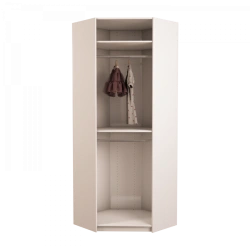 Corner Wooden Wardrobe for Bedroom Model No. 4