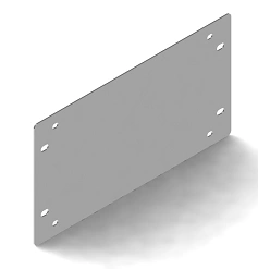 Mounting plate SPPMP 1528, overall dimensions 280x150 mm, metal thickness 1,5 mm, steel with three-component protective coating.