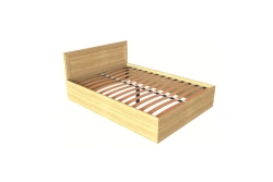 Double Bed K-14 1400mm Sonoma Oak, Orthopedic Base