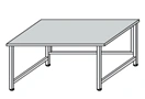 Metal Laboratory Table on Metal Frame SL-2(m)