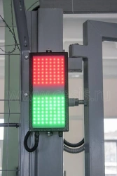 Two-Section LED Warning Panel for Controlled Access