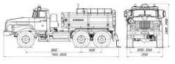 Oil Transport Tanker ACN 4680K1 on Ural 4320 Chassis