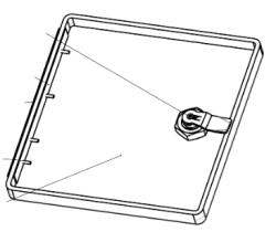 Fiberglass Access Hatch S.15-30.10.160 for Tram Interior/Exterior