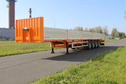 FSA-734BA Four-Axle Flatbed Semi-Trailer for Hazardous Cargo