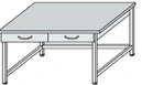 Metal Laboratory Table SL-8(m) with Two Hanging Drawers