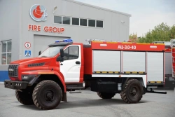 Fire Tanker for Firefighting Operations AC-(3.0-4.0)-?, Type 5881U, Modification 5881U3 on Ural-43206 Chassis