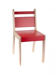 Adjustable Children's Chair for Preschoolers - Red