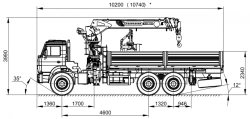 KMA-150-5 Truck-Mounted Crane Manipulator with Additional Equipment