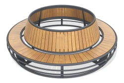 Park Bench LGSP-34 - Durable Steel Design