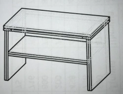 Wooden Coffee Table with Laminated Particleboard