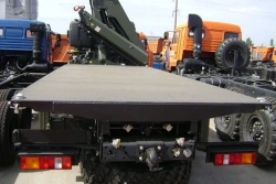 Container Transport Platform with Crane on KAMAZ Chassis 6520 - 4388G5