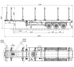 STK 9010-20 Semi-Trailer for Timber and Pipe Transport