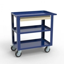 Edelwood Metal Cart for Transporting Books and Documents