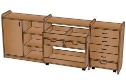 Trio Constructor Rack for Preschool Play - Model SJ101