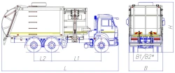 Side Loading Refuse Truck MK-4553-08