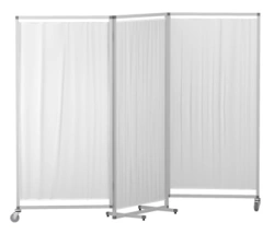 Medical Privacy Screen with Aluminum Frame, Model DM-5-102-03
